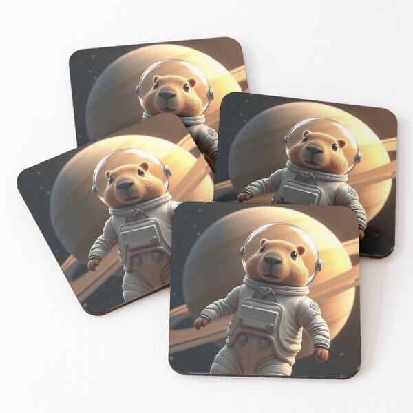 Item preview, space capybara, astronaut  designed and sold by WelSol.