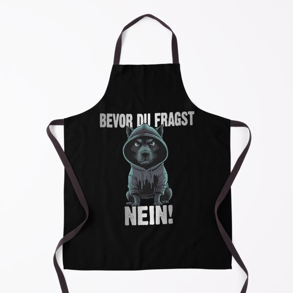 Item preview, Bevor Du Fragst Nein - Wütender cooler Hund - lustiges Zitat designed and sold by Smix Pixels.