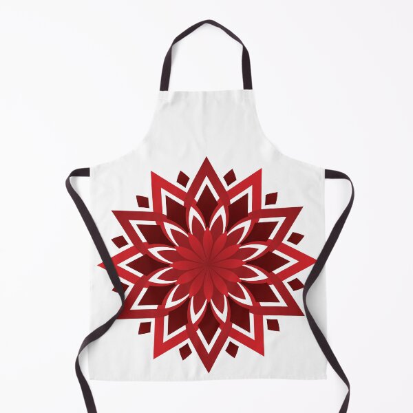 Item preview, Red Geometric Flower Outline designed and sold by DHTDesigns.