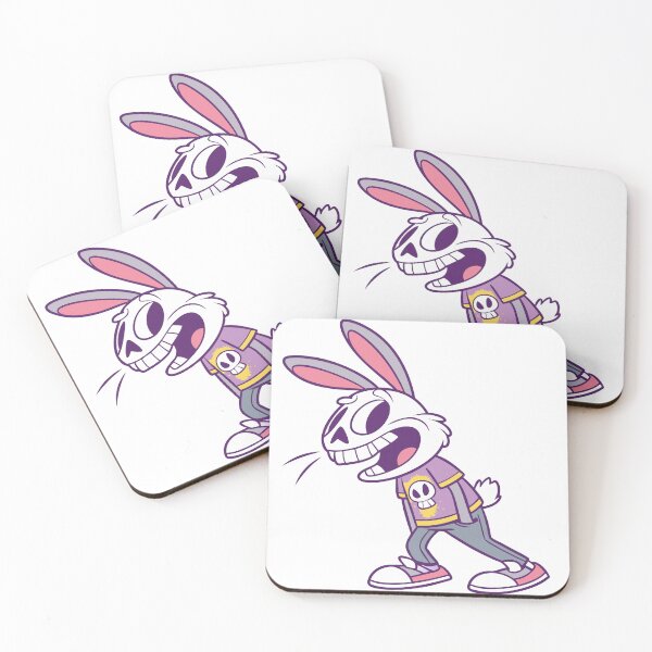 Item preview, Psycho Skull Rabbit - Weird Cartoony Character designed and sold by Bleak Shirt.