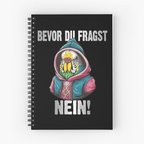Item preview, Bevor Du Fragst Nein - Wütender cooler Wellensittich  - lustiges Zitat  designed and sold by Smix Pixels.