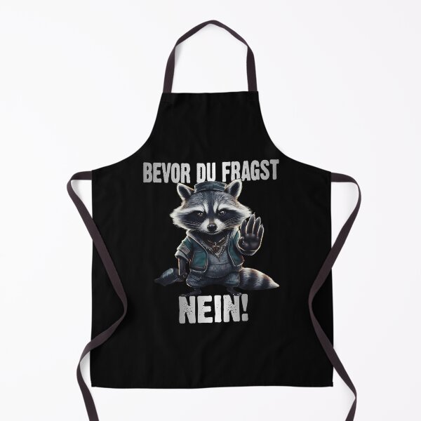 Item preview, Bevor Du Fragst Nein - Wütender cooler Waschbär - lustiges Zitat designed and sold by Smix Pixels.