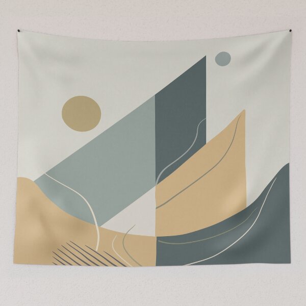 Item preview, Sun and Structure, Abstract Minimalist Geometric Art designed and sold by velvetearth.
