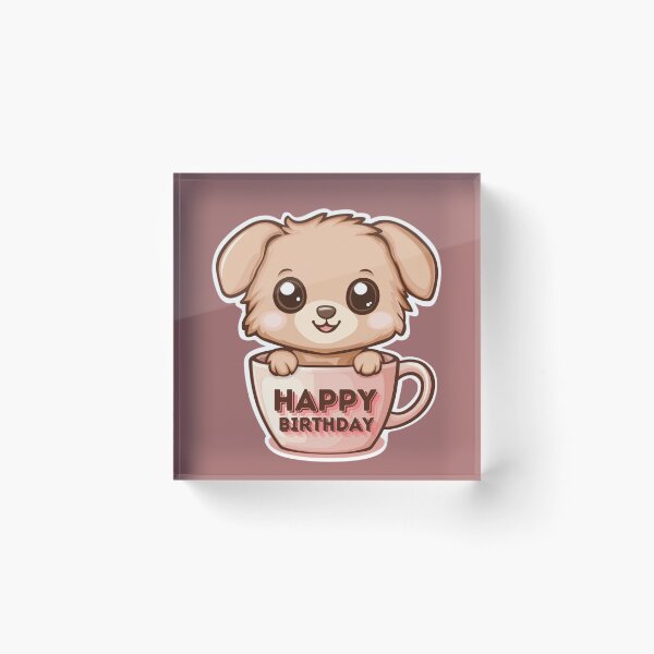Item preview, Dog -Happy Brithday designed and sold by Mini-magaze.