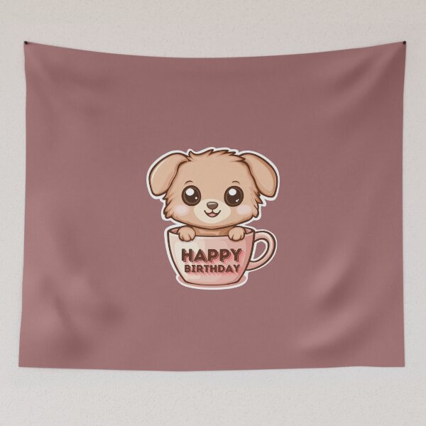Item preview, Dog -Happy Brithday designed and sold by Mini-magaze.