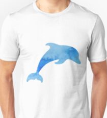 Water Color Dolphin Unisex T-Shirt