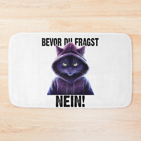 Item preview, Bevor Du Fragst Nö - Wütender cooler Katze  - lustiges Zitat  designed and sold by Smix Pixels.