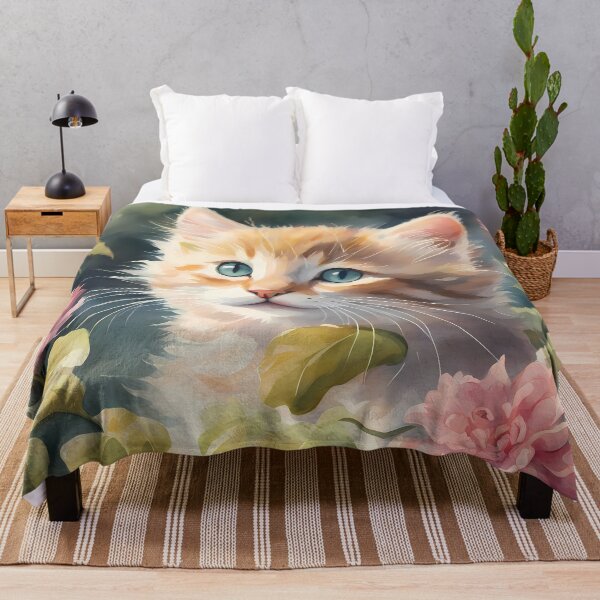 Aperçu de l'œuvre Petit chat dans le jardin créée et vendue par CalmnessbyChoice.
