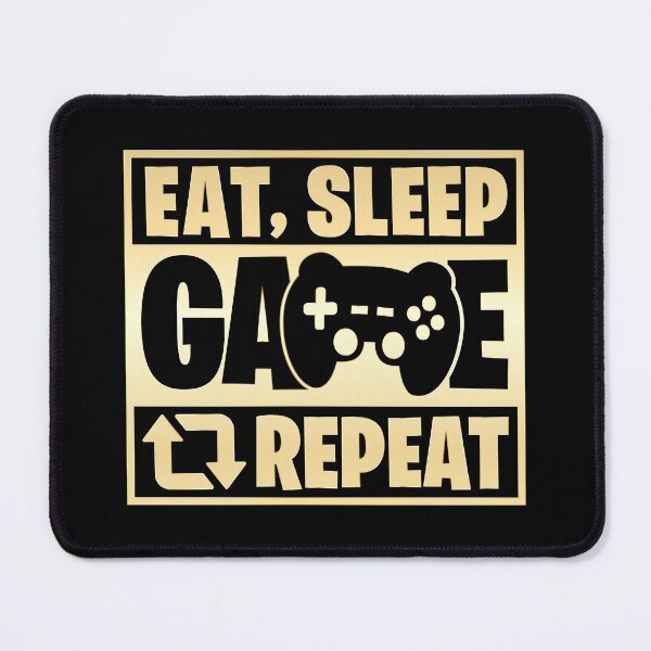 Item preview, Eat Sleep Game Repeat - Funny Gaming Design designed and sold by Kubala Designs.