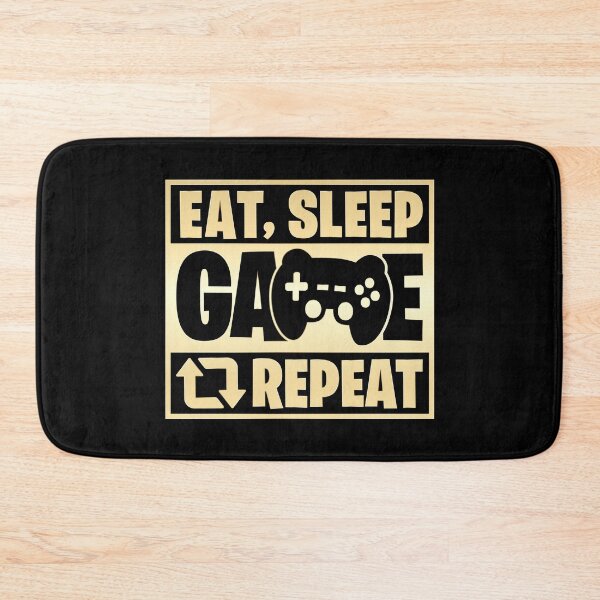 Item preview, Eat Sleep Game Repeat - Funny Gaming Design designed and sold by Kubala Designs.
