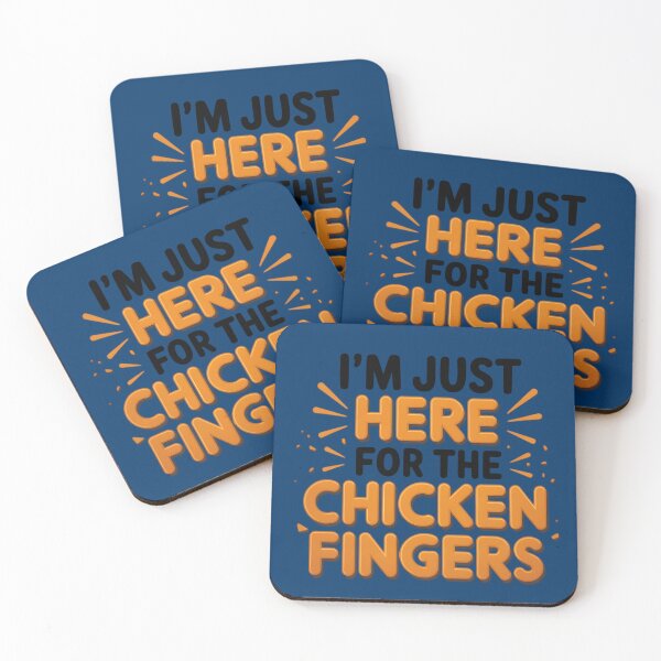 Item preview, Playful Chicken Finger Typography designed and sold by TeeGrit.