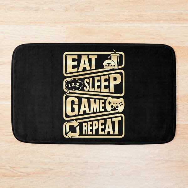 Item preview, Eat Sleep Game Repeat - Funny Gaming Design designed and sold by Kubala Designs.