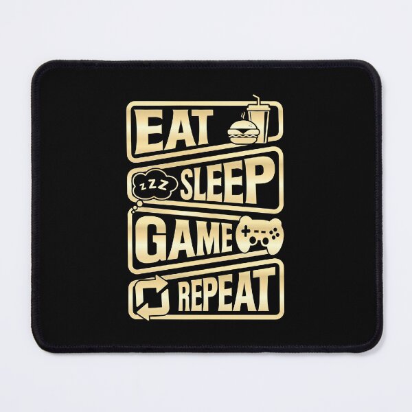Item preview, Eat Sleep Game Repeat - Funny Gaming Design designed and sold by Kubala Designs.