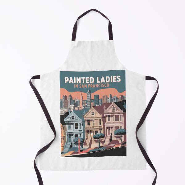 Item preview, Vintage Travel Poster Painted Ladies – Retro San Francisco Skyline & Architecture designed and sold by pod24.