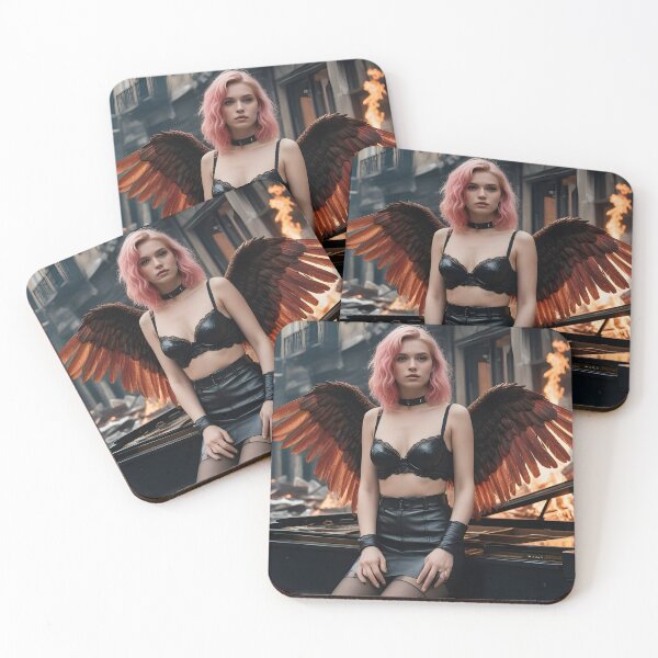 Item preview, Fallen Angel in Flames: Beauty Amid Chaos designed and sold by e-not-shop.