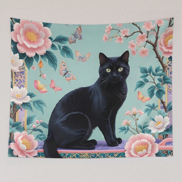 Item preview, Cat Chinoiserie designed and sold by SoniaSarkali.