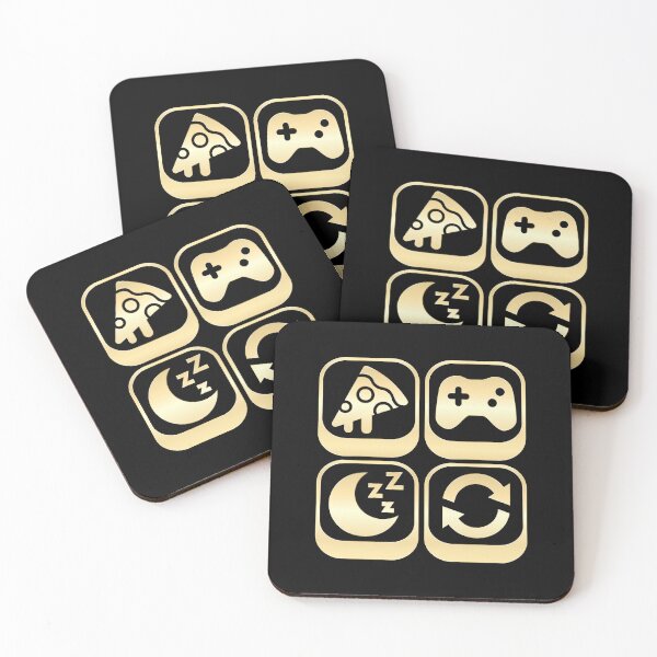 Item preview, Eat Sleep Game Repeat - Funny Gaming Design designed and sold by Kubala Designs.