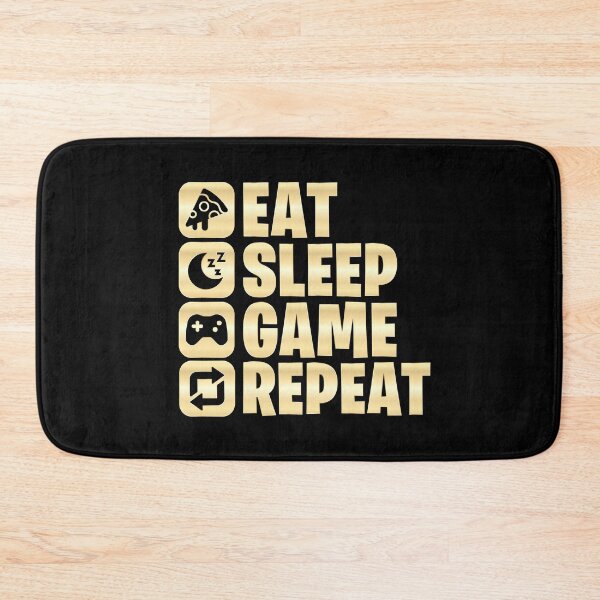 Item preview, Eat Sleep Game Repeat - Funny Gaming Design designed and sold by Kubala Designs.