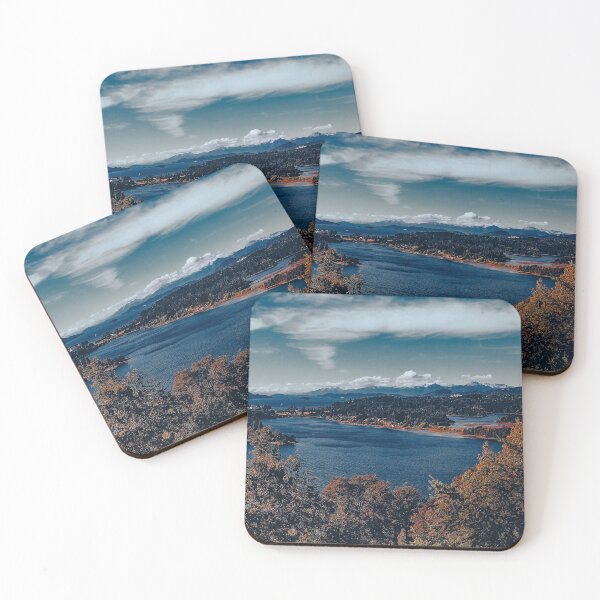 Item preview, Nahuel huapi national park aerial view, bariloche, rio negro, argentina designed and sold by DFLC Prints.