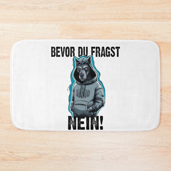 Item preview, Bevor Du Fragst Nein - Wütender cooler Hund  - lustiges Zitat  designed and sold by Smix Pixels.