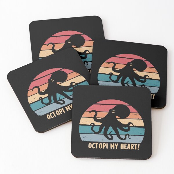 Item preview, Octopi My Heart! – Retro Octopus Silhouette Design designed and sold by CircinusStore.