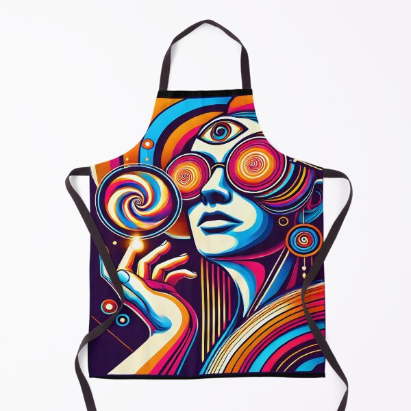 Item preview, "Psychedelic Third Eye Vibrant Retro Art designed and sold by DrawHandArt.