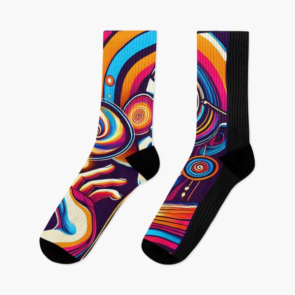 Item preview, "Psychedelic Third Eye Vibrant Retro Art designed and sold by DrawHandArt.