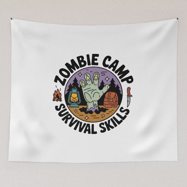 Item preview, Zombie Camp: Survival Skills designed and sold by OldSchoolRetro.