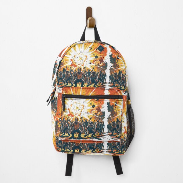 Item preview, A bomb explodes and people look at it in fear designed and sold by rachidkams.
