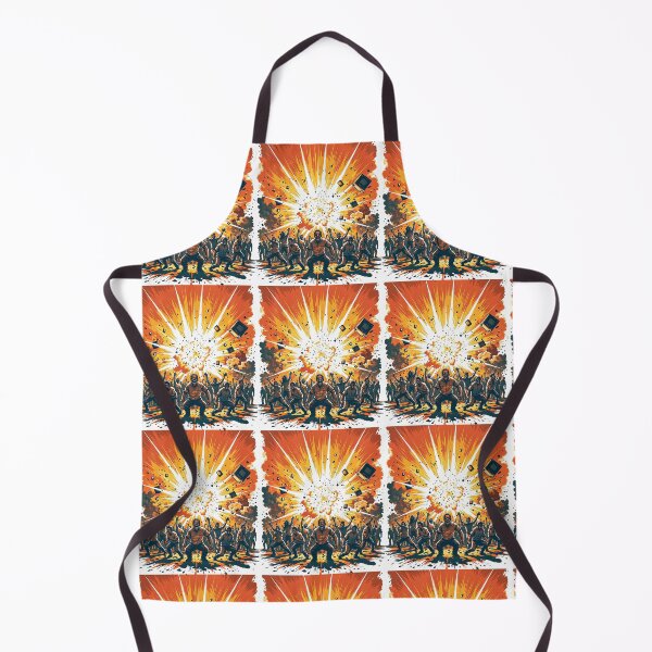 Item preview, A bomb explodes and people look at it in fear designed and sold by rachidkams.