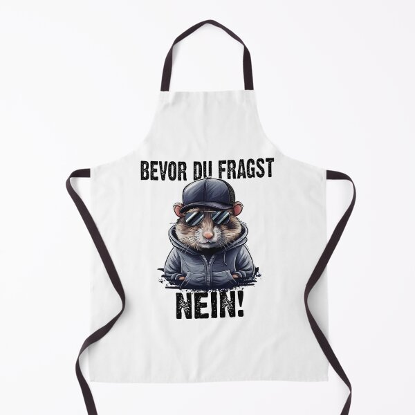 Item preview, Bevor Du Fragst Nein - Wütender cooler Hamster - lustiges Zitat designed and sold by Smix Pixels.