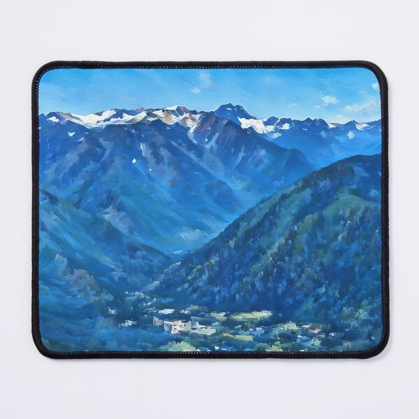 Item preview, Cascade Mountains Leavenworth (Impressionist) designed and sold by flyscenicair.