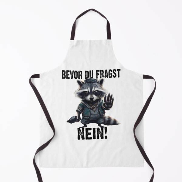 Item preview, Bevor Du Fragst Nein - Wütender cooler Waschbär - lustiges Zitat designed and sold by Smix Pixels.
