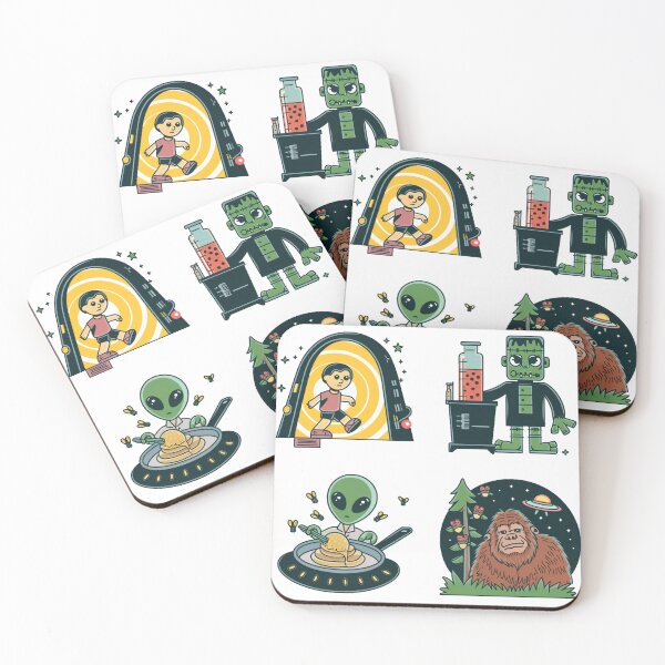 Item preview, Cryptid & Alien Sticker Sheet: Portals to the Unknown designed and sold by OldSchoolRetro.