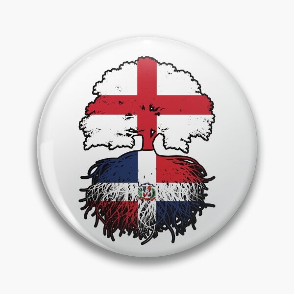Item preview, Dominican Republic Dominican English England Tree Roots Flag designed and sold by FlagX.