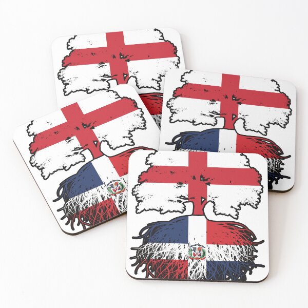 Item preview, Dominican Republic Dominican English England Tree Roots Flag designed and sold by FlagX.