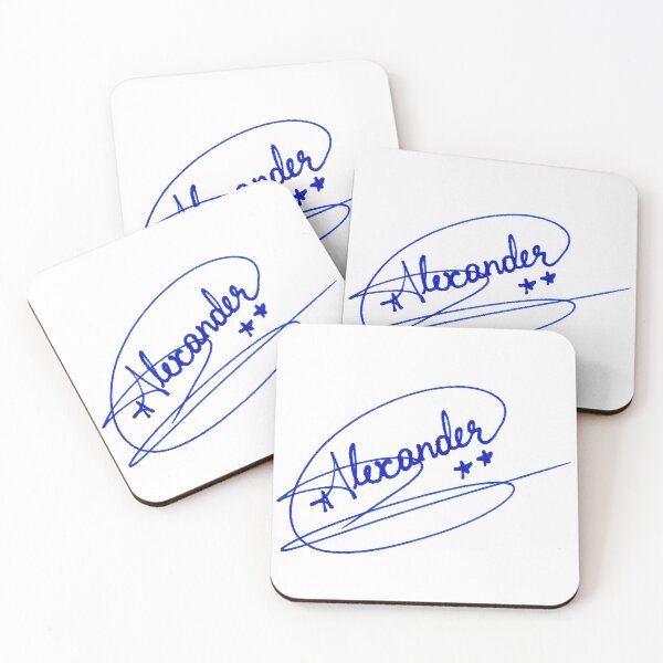 Item preview, Alexander Handwritten Name Art - Stylish Blue Signature Design designed and sold by scribblesign.