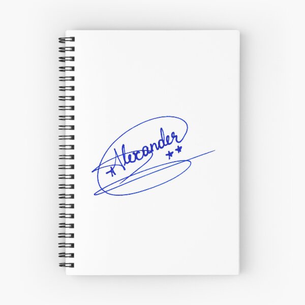 Item preview, Alexander Handwritten Name Art - Stylish Blue Signature Design designed and sold by scribblesign.