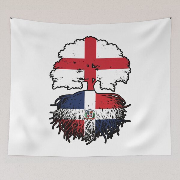 Item preview, Dominican Republic Dominican English England Tree Roots Flag designed and sold by FlagX.