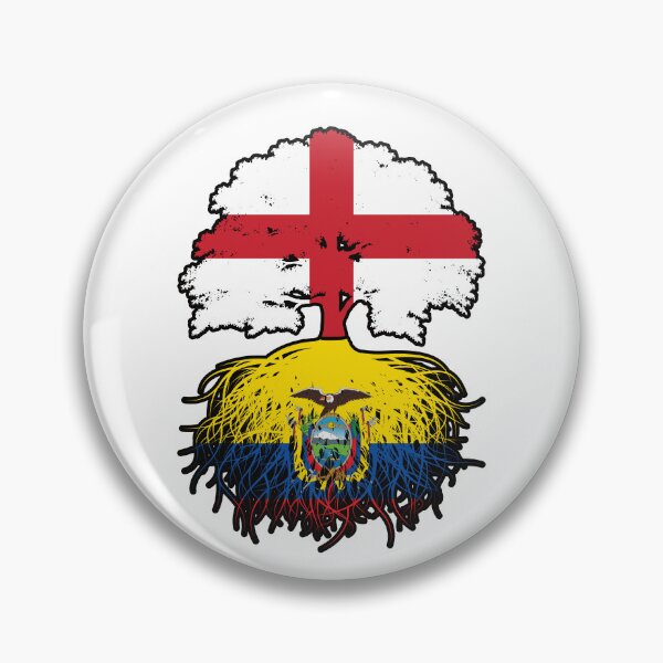 Item preview, Ecuador Ecuadorian English England Tree Roots Flag designed and sold by FlagX.