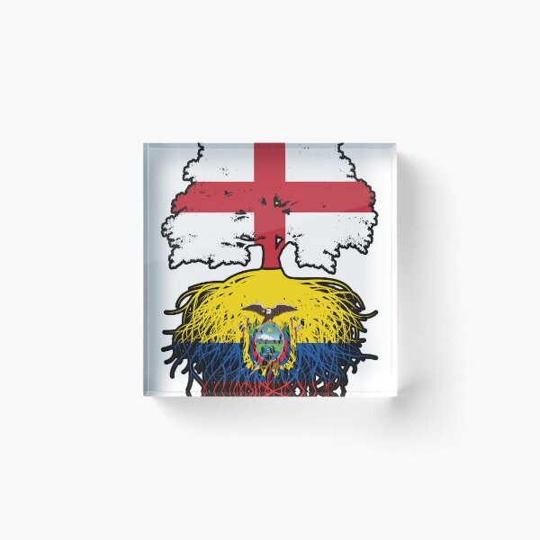 Item preview, Ecuador Ecuadorian English England Tree Roots Flag designed and sold by FlagX.