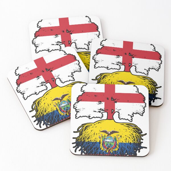 Item preview, Ecuador Ecuadorian English England Tree Roots Flag designed and sold by FlagX.