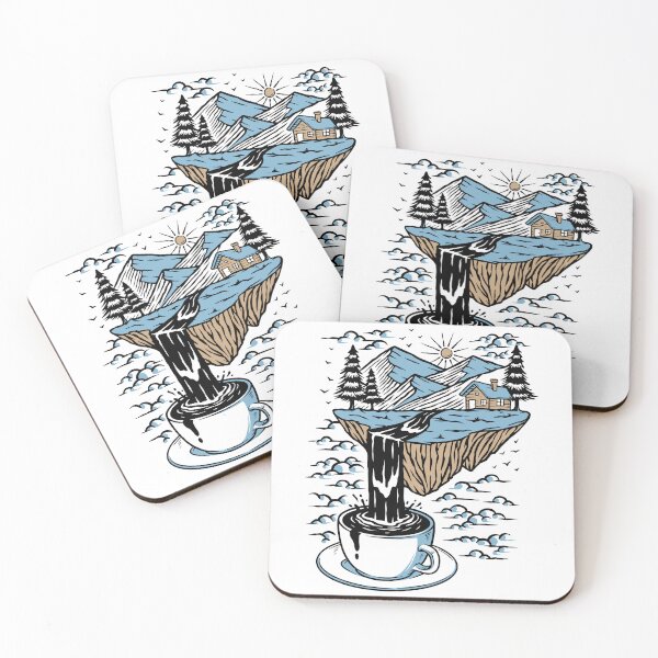 Item preview, coffee and mountains designed and sold by My Kozy Shoppe.