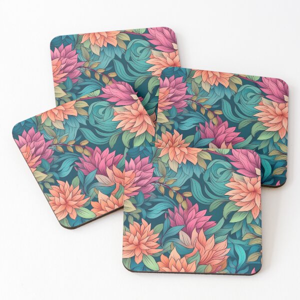 Item preview, Orange flowers and green leaves designed and sold by PsionicVoid.