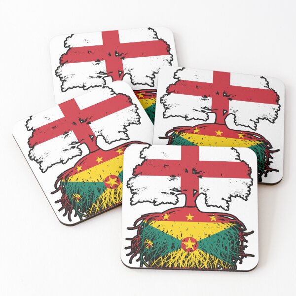 Item preview, Grenada Grenadian English England Tree Roots Flag designed and sold by FlagX.