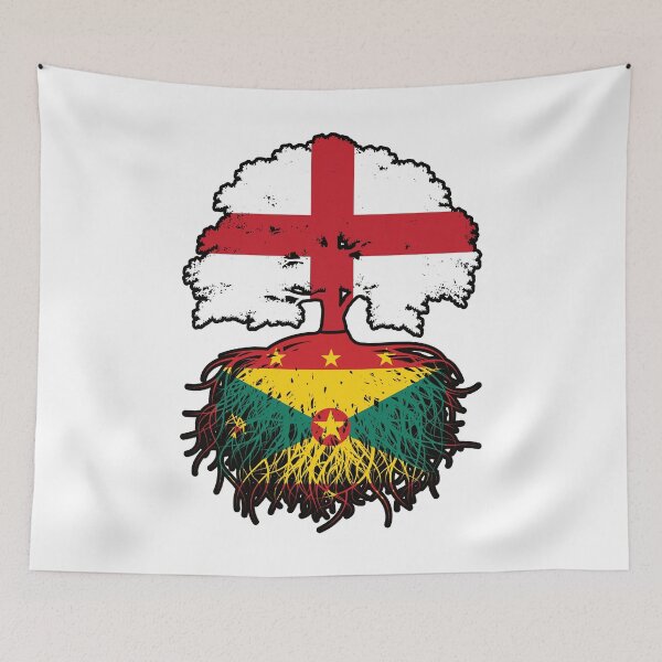 Item preview, Grenada Grenadian English England Tree Roots Flag designed and sold by FlagX.