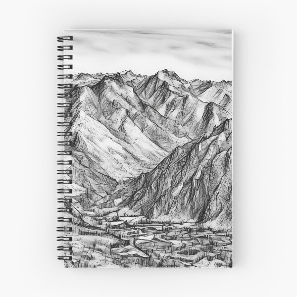 Item preview, Cascade Mountains Leavenworth (Sketch) designed and sold by flyscenicair.