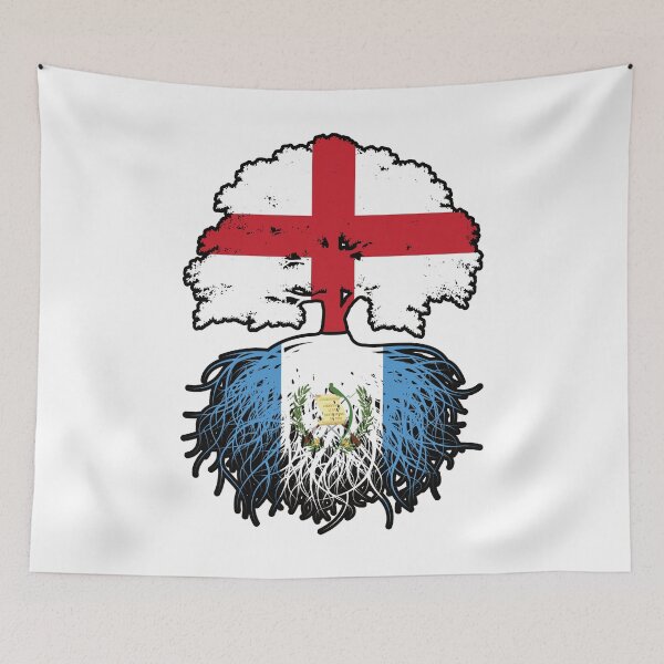 Item preview, Guatemala Guatemalan English England Tree Roots Flag designed and sold by FlagX.