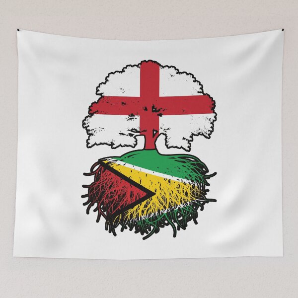 Item preview, Guyana Guyanese English England Tree Roots Flag designed and sold by FlagX.
