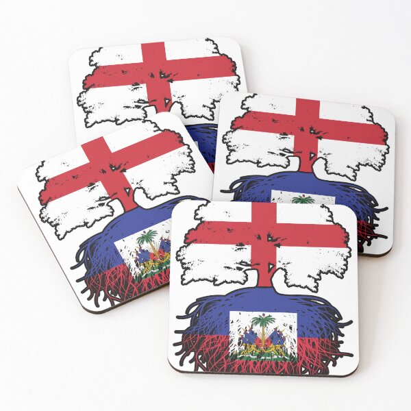 Item preview, Haiti Haitian English England Tree Roots Flag designed and sold by FlagX.
